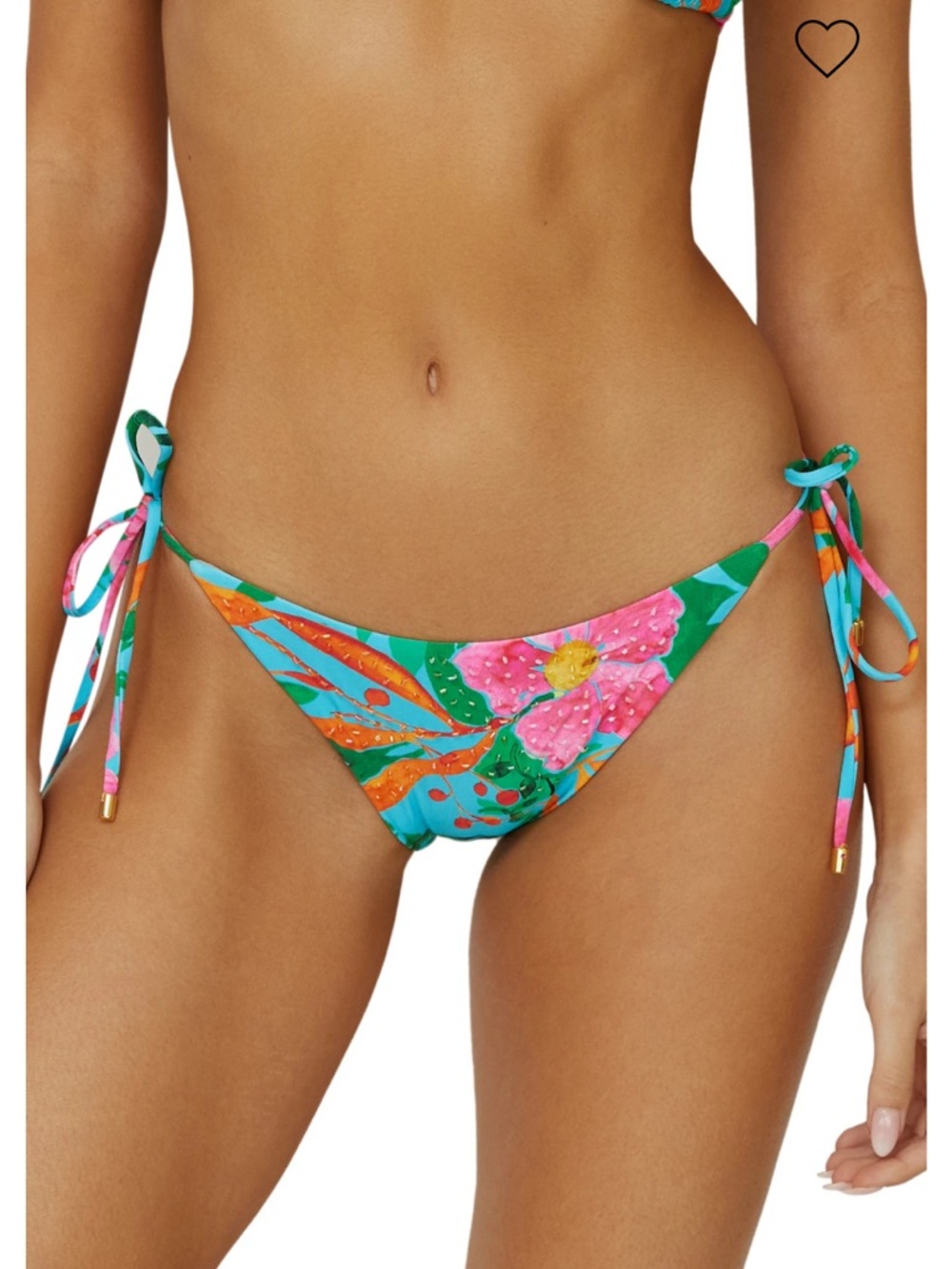 Embroidered Brazilian Bikini Bottom